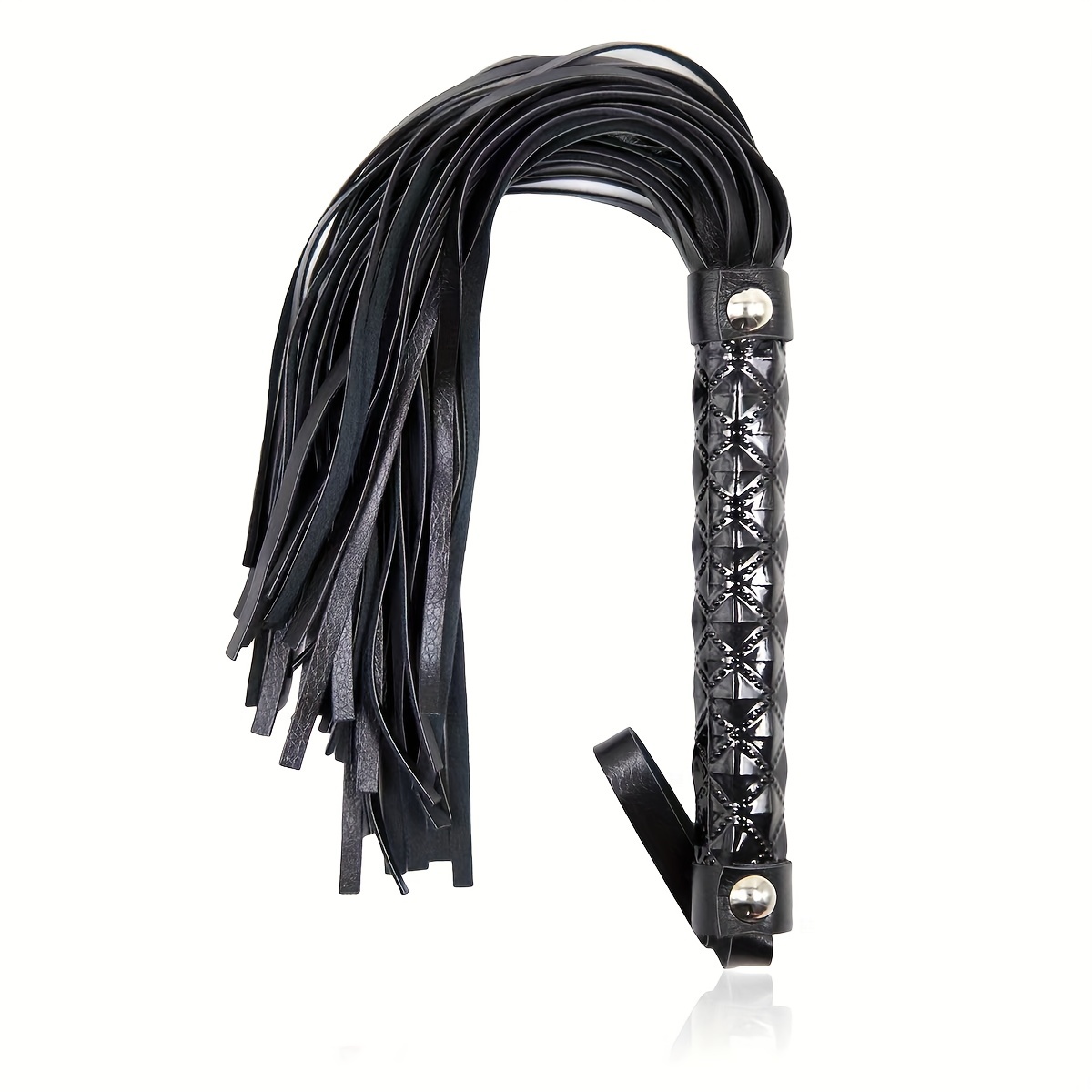 PU Leather Flogger Whip for Bondage Play